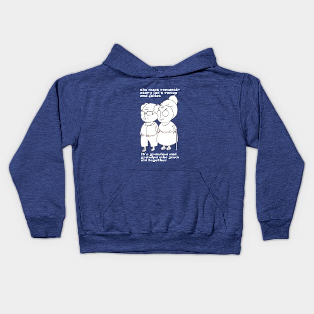 romeo + juliet , not romantic enough Kids Hoodie by loulousworld